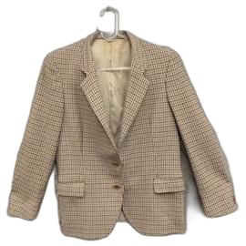 Autre Marque-Tamanho da jaqueta de tweed vintage John G Hardy 38-Marrom
