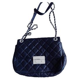Bolsa acolchoada de couro Michael Kors Preto