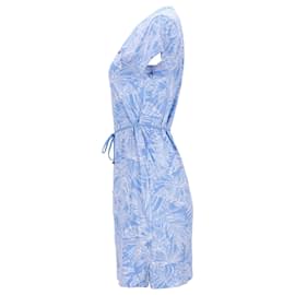 Tommy Hilfiger-Tommy Hilfiger Vestido estilo camiseta con estampado de palmeras en algodón azul para mujer-Azul