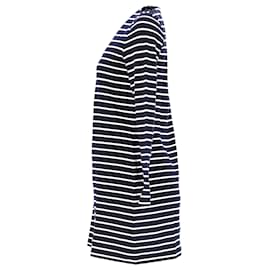 Tommy Hilfiger-Tommy Hilfiger Damen-Kleid mit regulärer Passform und geschnürten Schultern aus marineblauer Baumwolle-Marineblau
