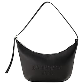 Balenciaga-Bolso de hombro Mary Kate Sling - Balenciaga - Piel - Negro-Negro