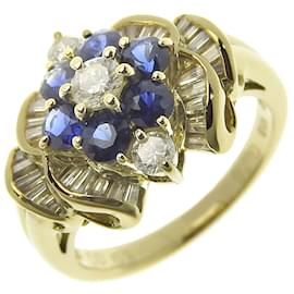 & Other Stories-18K Sapphire Diamond Ring-Golden