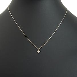 & Other Stories-Diamond Star Pendant Necklace-Golden