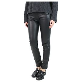 Rag & Bone Schwarze Lederhose – Größe UK 8 Schwarz