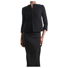 Vince Black tweed cropped jacket - size US 2 Black