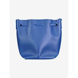 Mansur Gavriel-Blue leather bucket bag-Blue