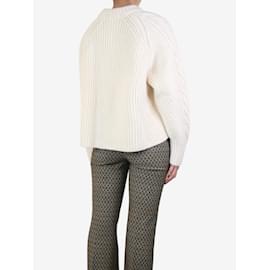 Autre Marque-Suéter de lã tricotado creme - tamanho XS-Cru