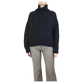 Anine Bing-Black wool-blend jumper - size XS-Black