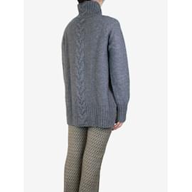 Autre Marque-Grey roll-neck jumper - size S-Grey