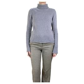 Zadig & Voltaire-Grey cashmere roll-neck sweater - size S-Grey