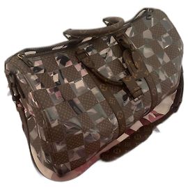 Louis Vuitton Keepall 50 Virgil Abloh Marrom