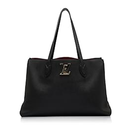Louis Vuitton-Black Louis Vuitton Lockme Shopper Tote Bag-Black
