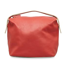 Loewe-Red Loewe Leather Handbag-Red