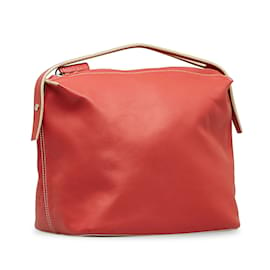 Loewe-Red Loewe Leather Handbag-Red