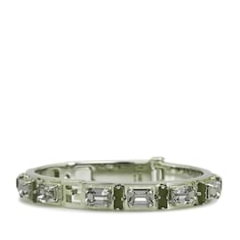 Fendi-Silver Fendi Zucca Bangle Costume Bracelet-Silvery