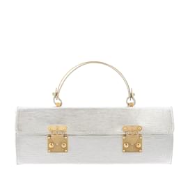 Louis Vuitton-Silver Louis Vuitton Epi Galaxia Handbag-Silvery