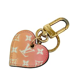 Louis Vuitton-Llavero rosa Louis Vuitton Love Lock Porte Cles-Rosa