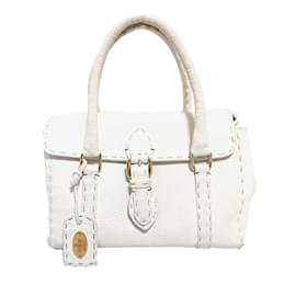 Fendi-Sac à main Fendi Mini Selleria Linda blanc-Blanc