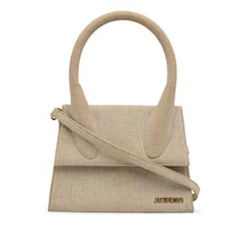Jacquemus-Beige Jacquemus Le Grand Chiquito Canvas Bag Satchel-Beige