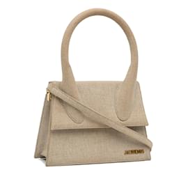 Jacquemus-Beige Jacquemus Le Grand Chiquito Canvas Bag Satchel-Beige