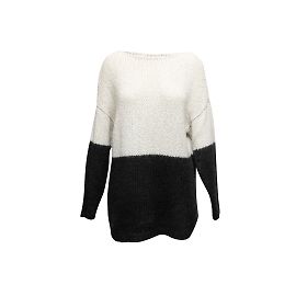 Blanc &Noir Alice + Olivia Alpaga &Soie Pull Taille XS Blanc