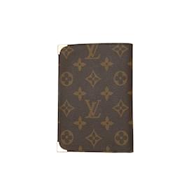 Louis Vuitton-Portefeuille zippé marron Louis Vuitton Monogram-Marron