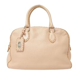 Fendi-Sac à main Fendi Selleria beige-Beige