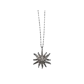Autre Marque-Gunmetal Bavna Pave Diamond Starburst Anhänger Halskette-Andere