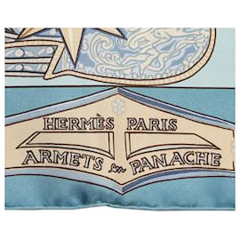 Hermès-Multi Hermes Armets en Panache Silk Scarf Scarves-Multiple colors