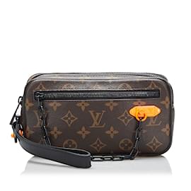 Louis Vuitton-Brown Louis Vuitton Monogram Solar Ray Pochette Volga Clutch Bag-Brown