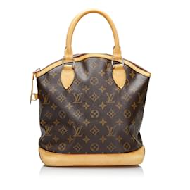Louis Vuitton-Brown Louis Vuitton Monogram Lockit Vertical PM Handbag-Brown