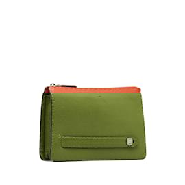 Fendi-Orange Fendi Selleria Clutch Bag-Orange
