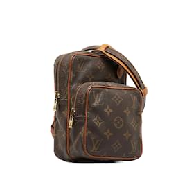 Louis Vuitton-Brown Louis Vuitton Monogram Mini Amazone Crossbody Bag-Brown