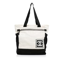 Chanel-White Chanel New Travel Line Sports Backpack-White