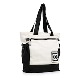 Chanel-White Chanel New Travel Line Sports Backpack-White