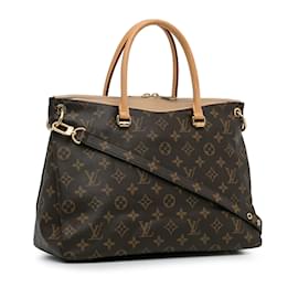 Louis Vuitton-Brown Louis Vuitton Monogram Pallas MM Satchel-Brown
