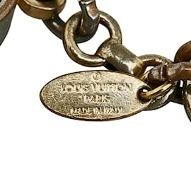 Louis Vuitton-Porta-chaves e pingente de bolsa Louis Vuitton Porte Cles Confidence dourado-Dourado