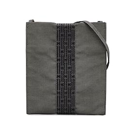 Hermès-Gray Hermes Herline Pochette Crossbody Bag-Other