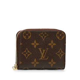 Louis Vuitton-Pochette à monnaie Zippy monogramme marron Louis Vuitton-Marron