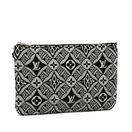Louis Vuitton-Black Louis Vuitton Since 1854 Neverfull Pochette Pouch-Black