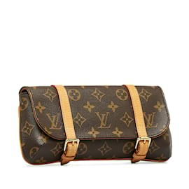Louis Vuitton-Brown Louis Vuitton Monogram Marelle Pochette Belt Bag-Brown