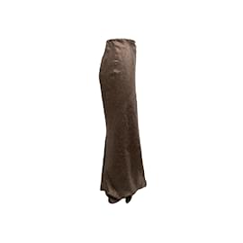 Dries Van Noten-Brown & Orange Dries Van Noten Printed Silk Skirt Size FR 36-Brown