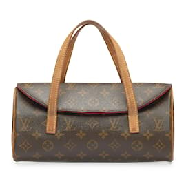 Louis Vuitton-Bolso Sonatine con monograma Louis Vuitton marrón-Castaño
