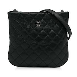 Chanel-Black Chanel Uniform Crossbody Bag-Black