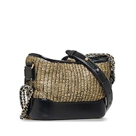 Chanel-Gold Chanel Gabrielle Shoulder Bag-Black