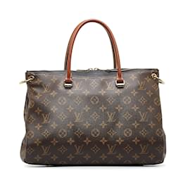 Louis Vuitton-Brown Louis Vuitton Monogram Pallas MM Satchel-Brown