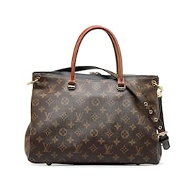 Louis Vuitton-Brown Louis Vuitton Monogram Pallas MM Satchel-Brown