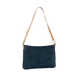 Céline-Bolso de hombro azul Celine C Macadam-Azul