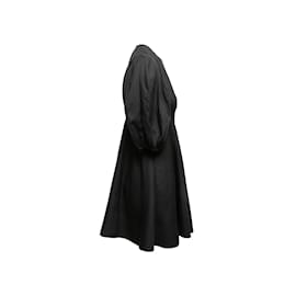 Zimmermann-Vestido negro con mangas abullonadas de seda Zimmermann Talla EE. UU. 1-Negro
