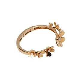 Autre Marque-18K Rose Gold & Diamond Frivole Flower Cuff Bracelet-Golden